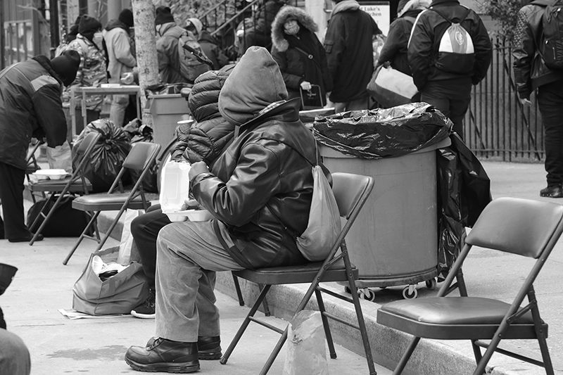 St Luke's Soup Kitchen : Feeding the Needy : Homeless : Street Life : New York : Personal Photo Projects :  Richard Moore Photography : Photographer : 